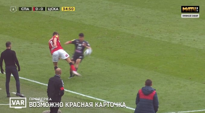 Удаление Ахметова в матче со «Спартаком» признано ошибочным - фото