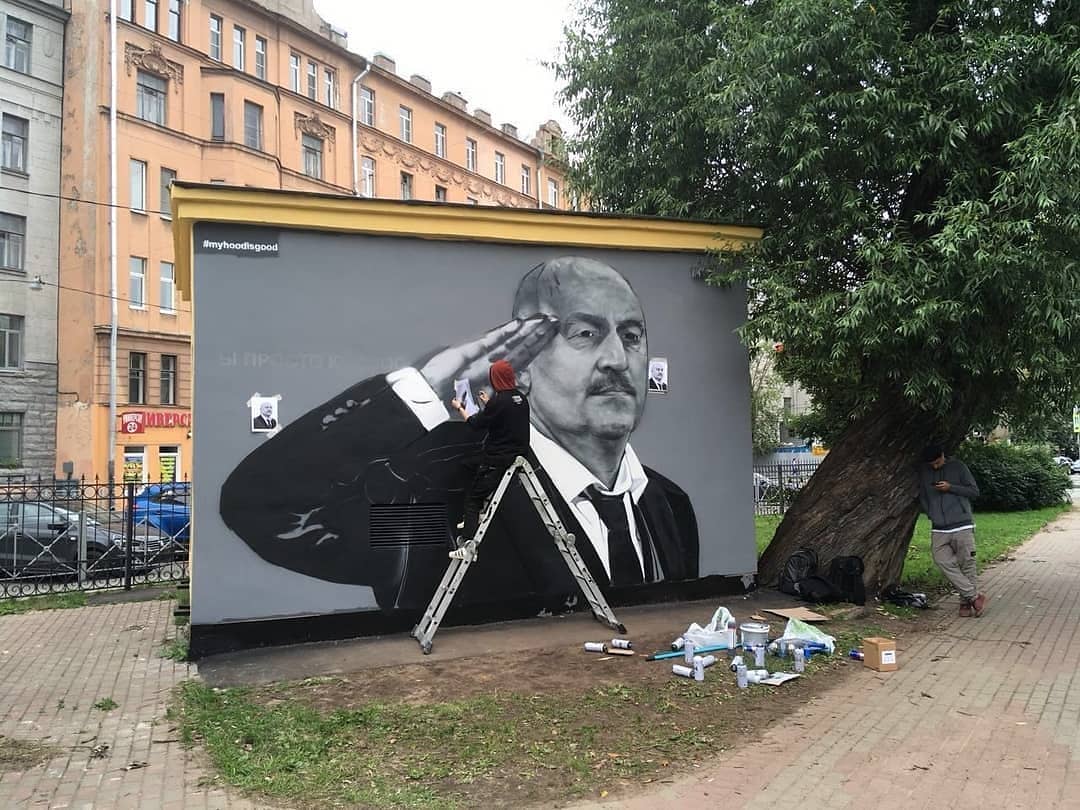 Граффити со Станиславом Черчесовым может появиться на стадионе «Санкт-Петербург» - фото