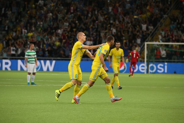 «Астана» забила четыре мяча «Селтику», но не прошла дальше - фото