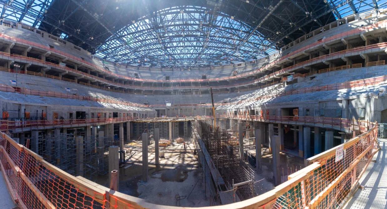 Как выглядит «СКА Арена» за 10 месяцев до ввода в строй - фото