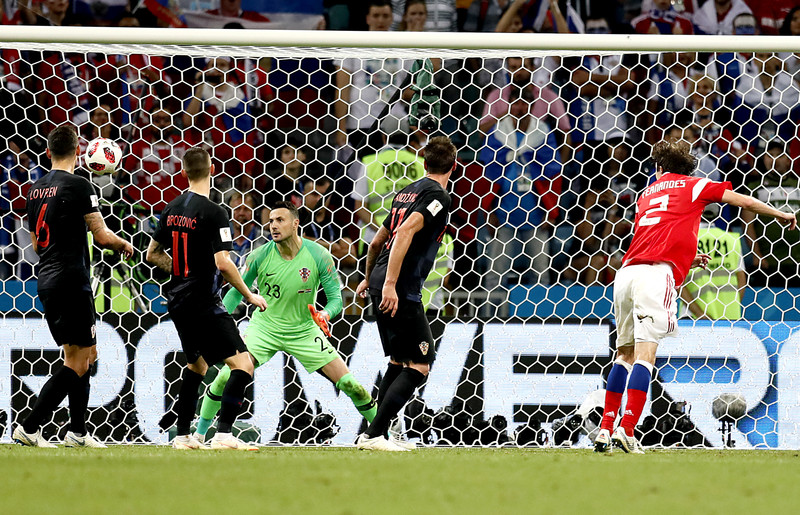 Гол Марио Фернандеса в ворота сборной Хорватии в матче 1/4 финала чемпионата мира 2018 года в России