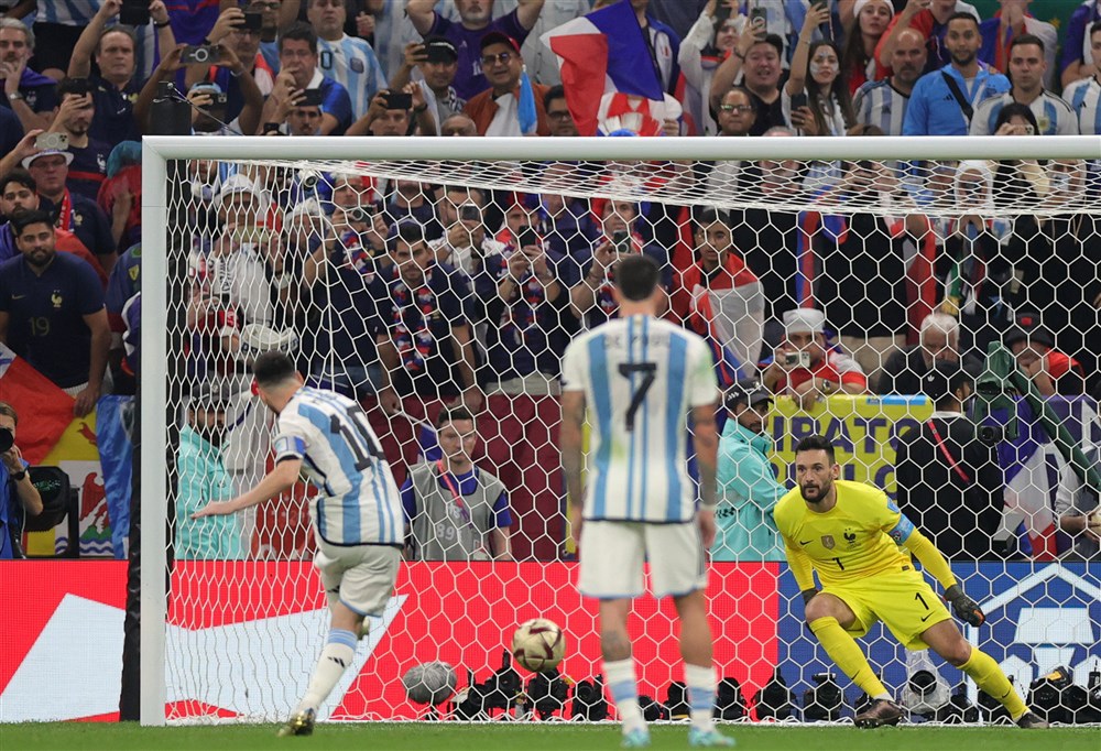 Гол Лионеля Месси в ворота сборной Франции в финале ЧМ-2022