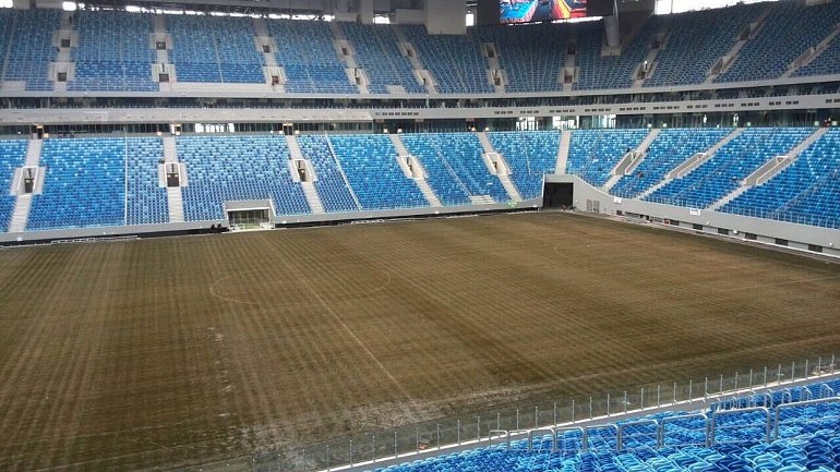 Директор департамента ФИФА: Проблема вибрации поля будет решена через две недели, газон на стадионе расцветает - фото