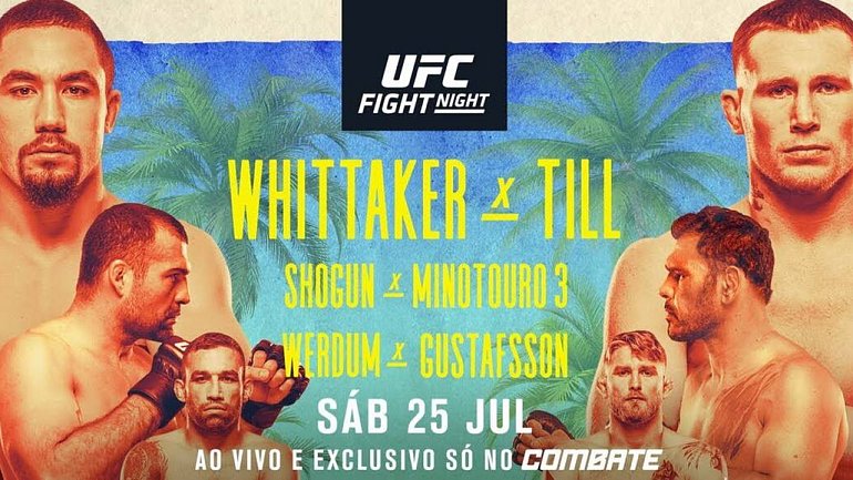 UFC Fight Island 3: претендентский бой Уиттакера, дебют Густафссона в тяжелом весе и трилогия Руа-Ногейра - фото