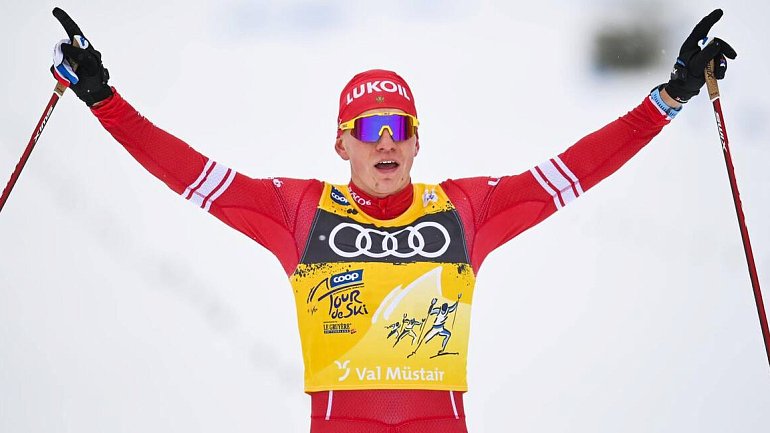 Большунов выиграл пятую подряд гонку на «Тур де Ски» - фото