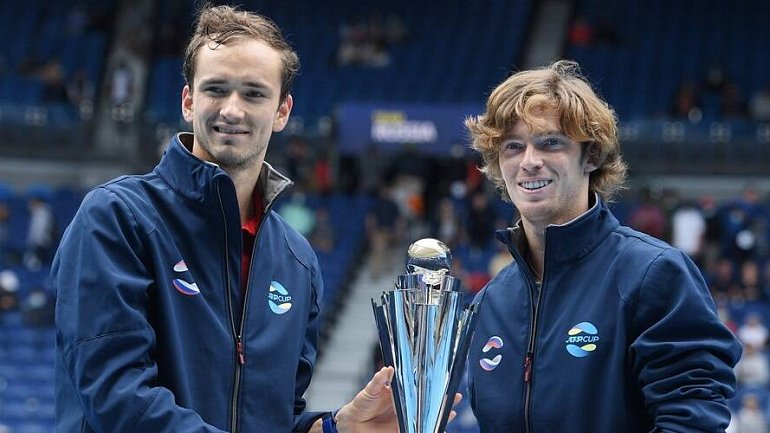 Российский теннис жив. Медведев и Рублев разыграют трофей Дубай-2023 - фото
