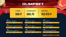 Клиент Olimpbet превратил 500 рублей в 152 тысячи благодаря экспрессу на КХЛ - фото