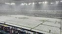 Матч «Спартака» и «Балтики» был прерван из-за снегопада - фото